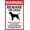 Color 563, variant on Warning Beware Of Dog Sign Dog Warning Signs For Fence Guard Dog On Duty Yard Sign Keep Gate Shut Do Not Enter Without Permission or Owner Present Metal Tin Sign 8×12 Inch (A)