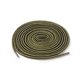 thumbnail image 1 of INSPIRE CHIC Unisex Round Rope Dual Colored Striped 1/5 Thick Boot Shoelace 150cm / 59.05" Light Yellow Black, 1 of 4