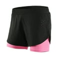 thumbnail image 2 of Neinkie Gym Shorts Quick Dry Pocket Design Loose Fit Inner Mesh Sweat-absorbent Elastic Waist Activewear Shorts for Running, 2 of 9