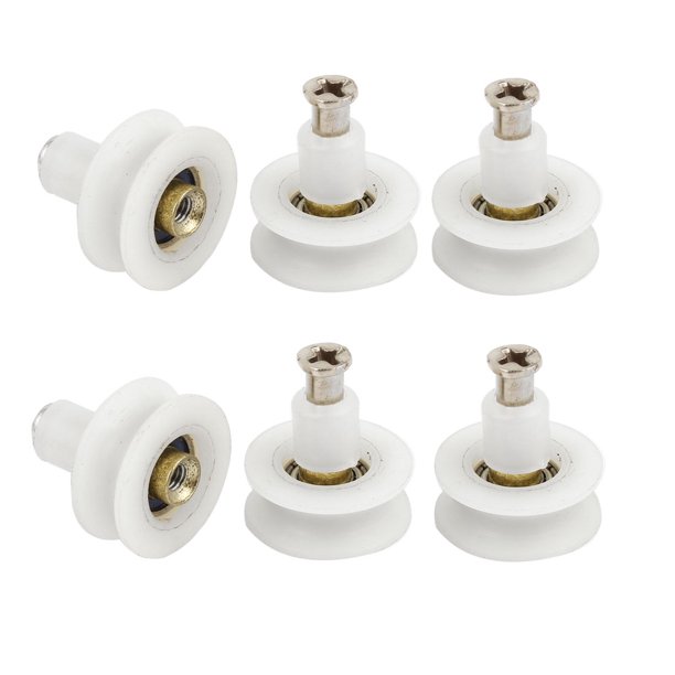 6 Pcs Rueda de Rodillo Deslizante de 22 mm de Diámetro para Puerta Deslizante de Armario