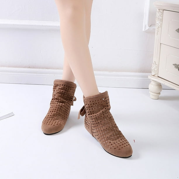 Flat clearance cute boots