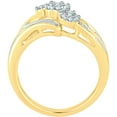 thumbnail image 2 of 1/2 Carat T.W. Diamond 10kt Yellow Gold Floral Bouquet Ring, 2 of 3