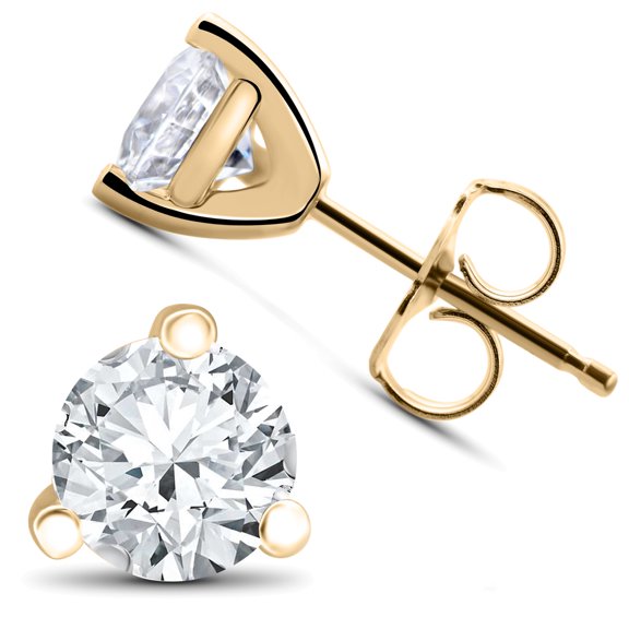 Pompeii 1/3 ct TDW Diamond 3-Prong Martni Studs (F/G,SI1-SI2)
