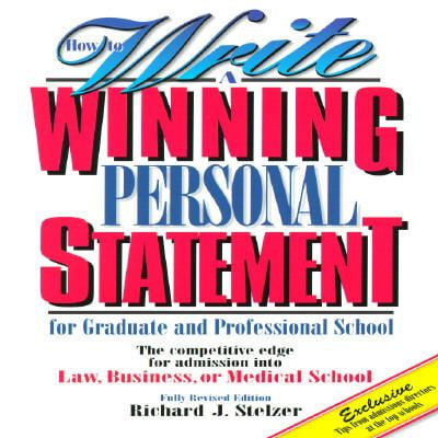 How to Write a Winning Personal Statement (Second edition) [Paperback - Used]