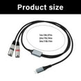 thumbnail image 3 of USB C To 2 XLRs Male Adapters Cable Y Shaped Splitter For Studio Equipment Featuring High Fidelitys 384kHz Decoding Technology, 3 of 8