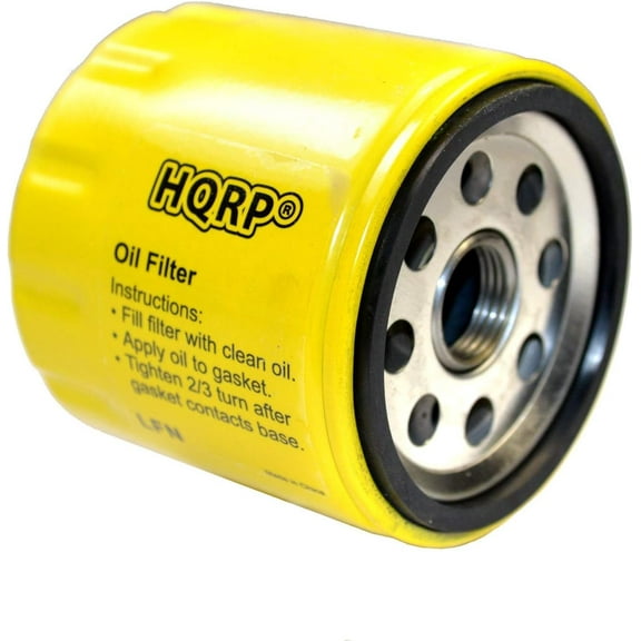 HQRP Oil Filter for JOHN DEERE Lawn tractor STX46 (290001) / STX38 with Kohler engines, AM101207 Replacement