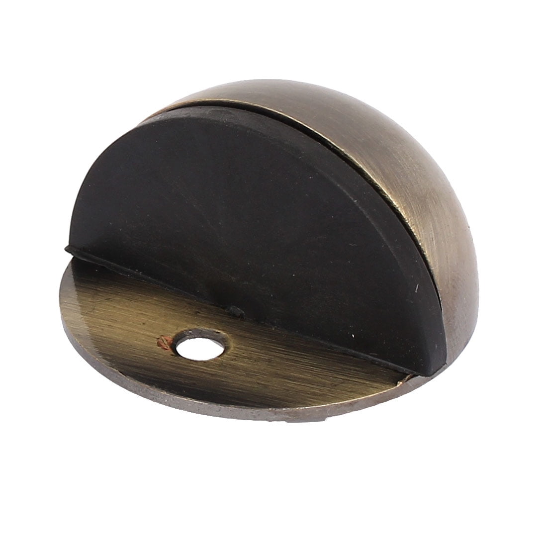 45mmx34mm Floor Mounted Round Shaped Door Stop Stopper Buffer Bronze 45mmx34mm Floor Mounted Round Shaped Door Stop Stopper Buffer Bronze Tone