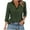 Army Green, variant on OKSALE 3/4 Length Sleeve Womens Tops Dressy Casual V Neck Shirts Fall 2025 Clothes Elegant Polka Dot Print Blouses Loose Fit Work office T Shirt