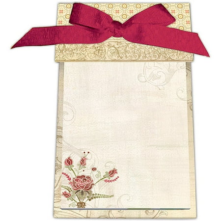 Roses Ribbon Note Pad