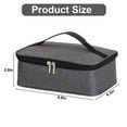 thumbnail image 5 of Deago Small Insulated Lunch Box Portable Soft Bag Mini Cooler Thermal Meal Tote Kit with Handle for Work Picnic or Travel, Gray, 5 of 9