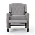thumbnail image 3 of Noble House Madalyne Tufted Fabric Recliner, Gray, 3 of 11