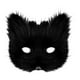 thumbnail image 1 of Máscara de de peluche para hombres y mujeres, máscara Therian para fiesta de graduación, festival de carnaval, recuerdo de fiesta Negro, 1 of 10