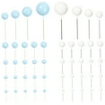 thumbnail image 5 of SOPOTUTU Party Cake Insert Round Ball Cupcake Toppers Blue Foam 48Pcs 3.9x1.6in, 5 of 8
