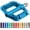 Blue, variant on Mountain Pedals Flat - MTB Pedals Flat, Pedals for BMX/MTN/Road/Gravel/EBike, BMX Pedals, Platform Pedals, Adults & Replacement Upgrades 9/16