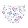 thumbnail image 2 of Women's Underwear Pink and Purple Hearts Hipster Panties Underwear for women, Large, 2 of 9