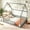 Grey, variant on AUU Full Size Solid Pine Floor Bed with House-Shaped Roof Frame & Safety Guardrails – Low-Profile Enclosed Bed for Bedroom or Guest Room