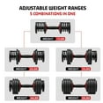 thumbnail image 5 of SKOK Adjustable Dumbbell Set 11-55 lbs Pair for Home Gym & Strength Training(2 Box), 5 of 8
