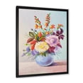 thumbnail image 2 of Designart 'Still Life With Asters On Colorful Flowers In Vase' Traditional Framed Art Print, 2 of 4