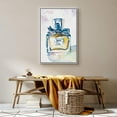 thumbnail image 3 of wall26 Framed Canvas Wall Art Chic Dior Perfume Bottle with Yellow and Pink Paint Splashes Pop Culture Fashion Watercolor Modern Art Glam Expressive for Living Room, Bedroom, Office - 24x36 inches, 3 of 4