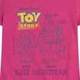 thumbnail image 3 of Toy Story 4 - Buzz Sketches - Toddler & Youth Girls Short Sleeve Graphic T-Shirt, 3 of 5