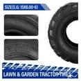 thumbnail image 3 of 2Pcs 15x6.00-6 Tires for Lawn Mowers Ridings Garden Tractors Golf Cart 4PR for Golf Cart Garden Tractors Excavators Riding Mower, 3 of 9