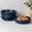 Deep Sea Blue, variant on Onader Pasta Bowls Set of 4, 35oz Large Pasta Bowls for Serving, Wide Bowl Plates for Kitchen, Double Reactive Glaze, Microwave and Dishwasher Safe - Sandy Beige