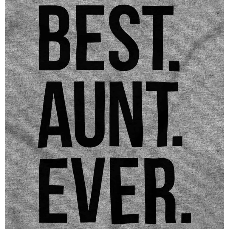 Best Aunt Ever Cute Favorite Auntie Zip Hoodie Sweatshirt Women Brisco  Brands 2X 