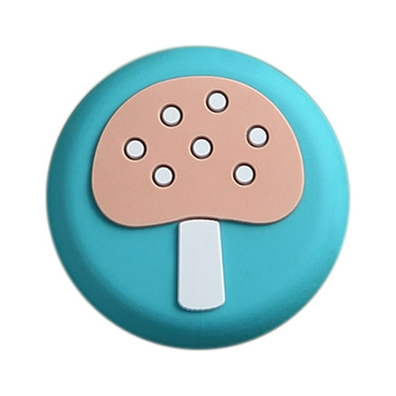 Cartoon Door Stopper Self Adhesive Wall Protector Shock Soft Rubber Wall Protectors for Protecting Wall Doorknobs Refrigerator Door Cabinets[Mushroom Pattern]