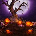 thumbnail image 3 of Cortinas de Ventana Tema Halloween Poliéster Elegante Moderno Para Decoración de Partido 6 150x200cm, 3 of 6