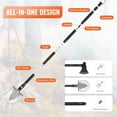 thumbnail image 4 of KFFKFF Emergency Preparedness Shovel and Axe, 16-Function Foldable Camping Tools with Hatchet, Durable Stainless Steel Shovel and Axe Duo, Versatile Crisis Survival Kit for Outdoor Adventures, 4 of 9
