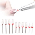 thumbnail image 4 of Ceramic Drill Bits, Nail Drill Bits Set Remove Dead Skin Left Right Rotation  For Nail Salon, 4 of 8