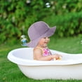 thumbnail image 3 of Inevnen Baby Bucket Hat Sun Protection Infant Wide Brim Fisherman Floppy Hat Floral with Chin Strap, 3 of 9
