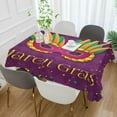 thumbnail image 6 of GZHJMY Mardi Gras Rectangle Tablecloth, Waterproof Stain Wrinkle Resistant Washable Polyester Table Cover for Picnic Dinner Holiday Kitchen Party Decor, 60 x 108 in Home Decor, 6 of 7