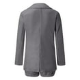 thumbnail image 4 of RMGVDSD Women's Shorts Suit Set Temperament Fashion Lapel Open Front Blazer Shorts Casual Business Suit Sets Cozy Pajamas Sweatsuit Set, 4 of 5