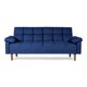 thumbnail image 2 of Sofá Cama Makora Modelo Gabbana de Lino Azul, 2 of 8