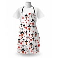 thumbnail image 3 of Love Apron, Lanterns and Heart for Valentine's Day Small Lamp Classic Antique, Unisex Kitchen Bib with Adjustable Neck for Cooking Gardening, Adult Size, Vermilion Scarlet, by Ambesonne, 3 of 4
