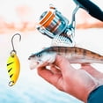 thumbnail image 5 of Metal Trout Spoon Lure Colorful Reflective Fishing Spoon Swimbait Jig Bait Spinner Bait with Sharp Hook for Freshwater Saltwater Bass Pike Anglers Father's Day Gift Dad Grandpa Boyfirend, 5 of 7