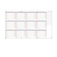 thumbnail image 2 of New Arrival! 34×59 inch erasable wall calendar planner, undated planner calendar: 34" X 59" Calendar for Wall Undated Wall Calendar Erasable Extra Large & Laminated 12 Month Annual Yearly Wall, 2 of 6
