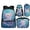 Pink Axolotl, variant on KUIFORTI Lighting Baseball Backpack with Lunchbox, 4 Piece Kids Bookbag Set for Boys Elementary Primary Middle School, Cool School Bag with Pencil Case Water Bottle Sleeve Back to School Gifts