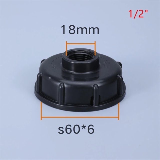 S60*6 Filetage à 1/2 Pouces 3/4 Pouces 1 Pouces Filetage Fin Connecteur de Réservoir d'Eau IBC Accessoires de Raccord de Réservoir IBC, Étanche