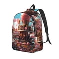 thumbnail image 2 of KLL fairy-tale-world-with-delicious-candy Print Travel Laptop Backpack - College Backpack Business Work Bag Nurse Bag Casual Daypack for Weekender Business Hiking -Small, 2 of 6