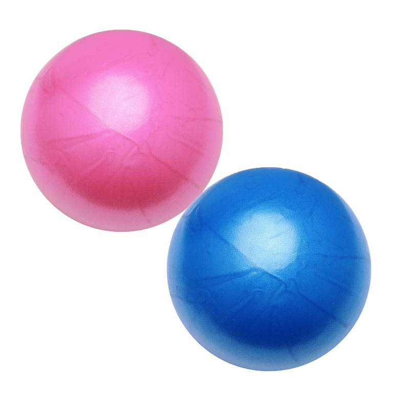 9 Mini Exercise Balls, 2 Packs Pilates Ball Core Ball Physical Therapy Ball  with Inflatable Tool for Yoga Fitness Stability Barre Balance Training  Physical 