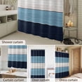 thumbnail image 6 of Shower Curtain Navy Blue Wood Grain Bathroom Curtains with Hooks, Waterproof Fabric Rustic Retro Wooden Plank Bath Shower Curtains Set for Bathroom Bathtubs Decor 36x72 Inch, 6 of 9