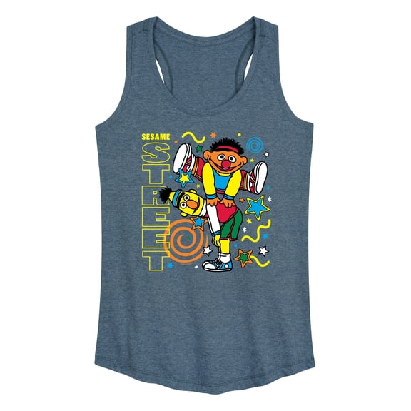 Sesame Street - Bert Ernie Street - Women's Any Way Short Sleeve Graphic Dress