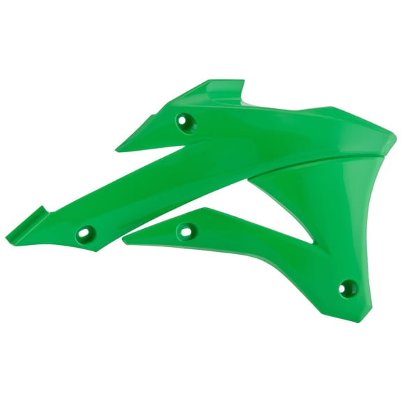 Acerbis Green Plastic Radiator Shrouds/Scoops for '14-21 KX85/KX100 (2374070006)