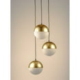 thumbnail image 5 of E20364-92MG ET2 Lighting Half Moon-27W 3 LED Pendant-16.5 Inches wide by 8.5 inches high-Metallic Gold Finish, 5 of 5