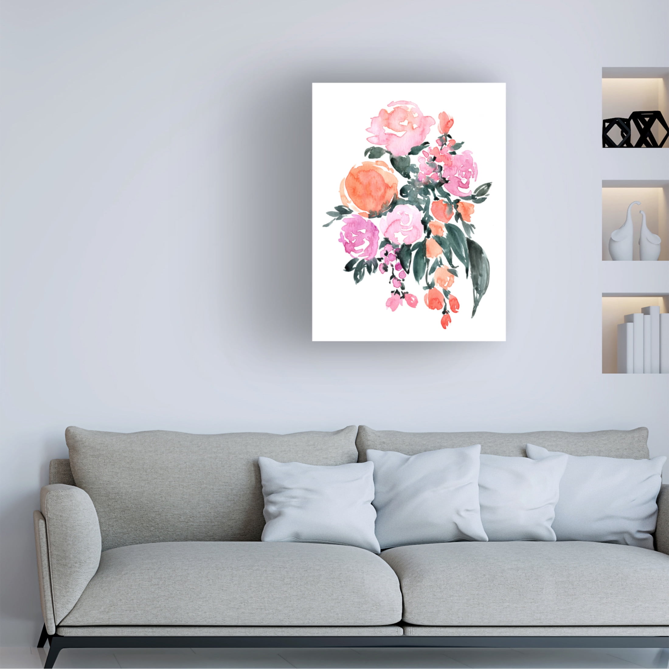 Trademark Fine Art Rosana Laiz Blursbyai Heidi bouquet Canvas Wall Art
