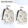 thumbnail image 2 of Balery Snake Mochila Clásica Impresa Básica para Viaje, Mochila Escolar Resistente al Agua, Mochila de Lona con Correas Ajustables-Medium, 2 of 5
