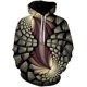 thumbnail image 1 of "Xishao Sudadera con Capucha De Llamas Coloridas para Hombre Y Mujer, Ropa De Abrigo Fluorescente 3D, Chaqueta Divertida Negra, Otoño E Invierno" Xishao ropa, 1 of 2