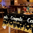 thumbnail image 5 of Graduation Plastic Tablecloth, Disposable Table Cover for Class of 2026 Graduation Party Decorations Waterproof Rectangular Table Cloth for Dining Table, 108*54in, Multicolor, 5 of 5